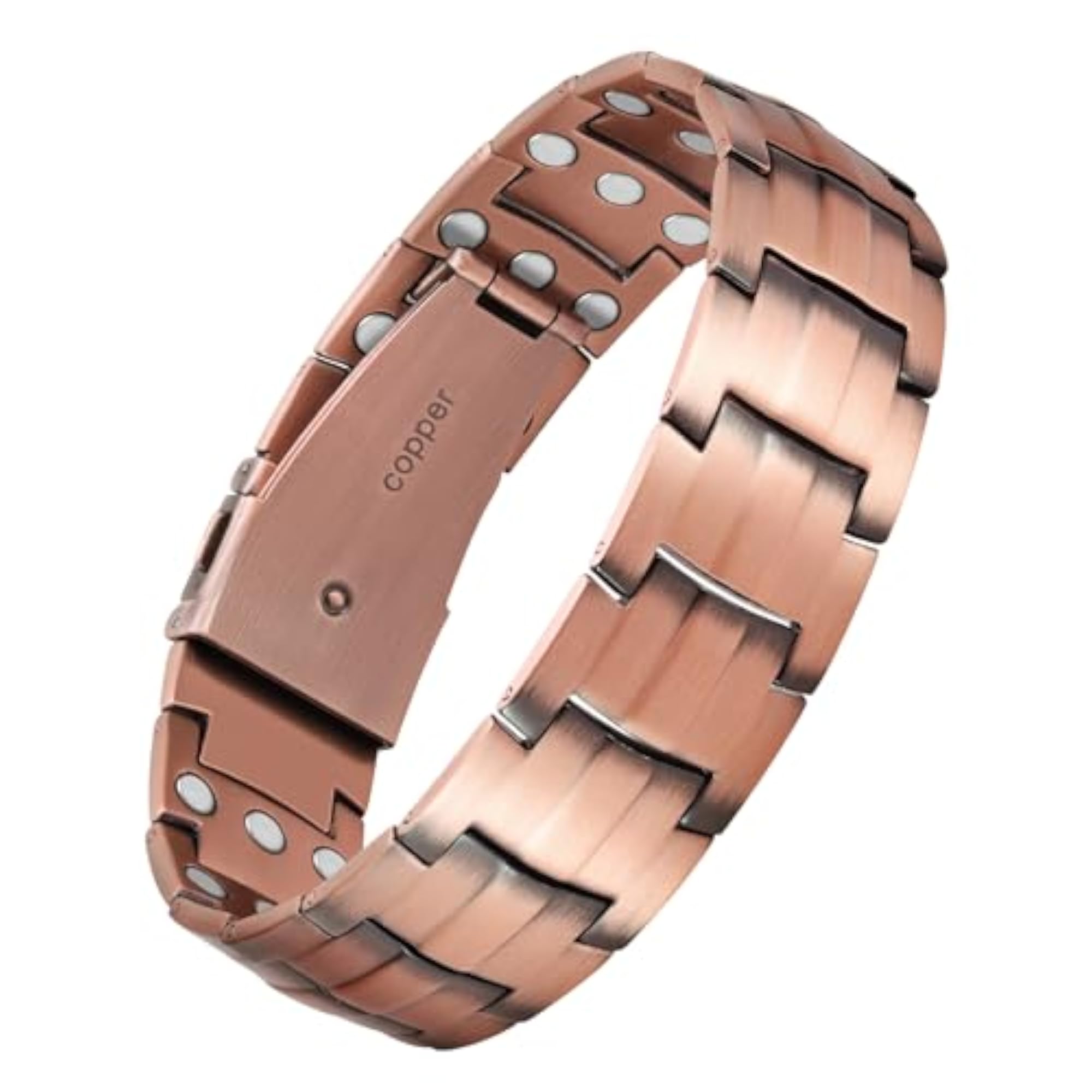 Men's Pure Copper Magnetic Bracelet, 3X Ultra Strength